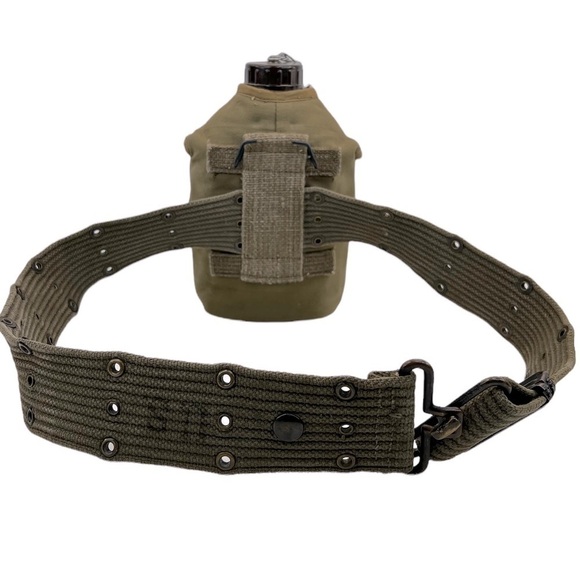 Vintage U.S. Military Henri Brun Clermont-FD Canteen and Gear Belt - Picture 2 of 15